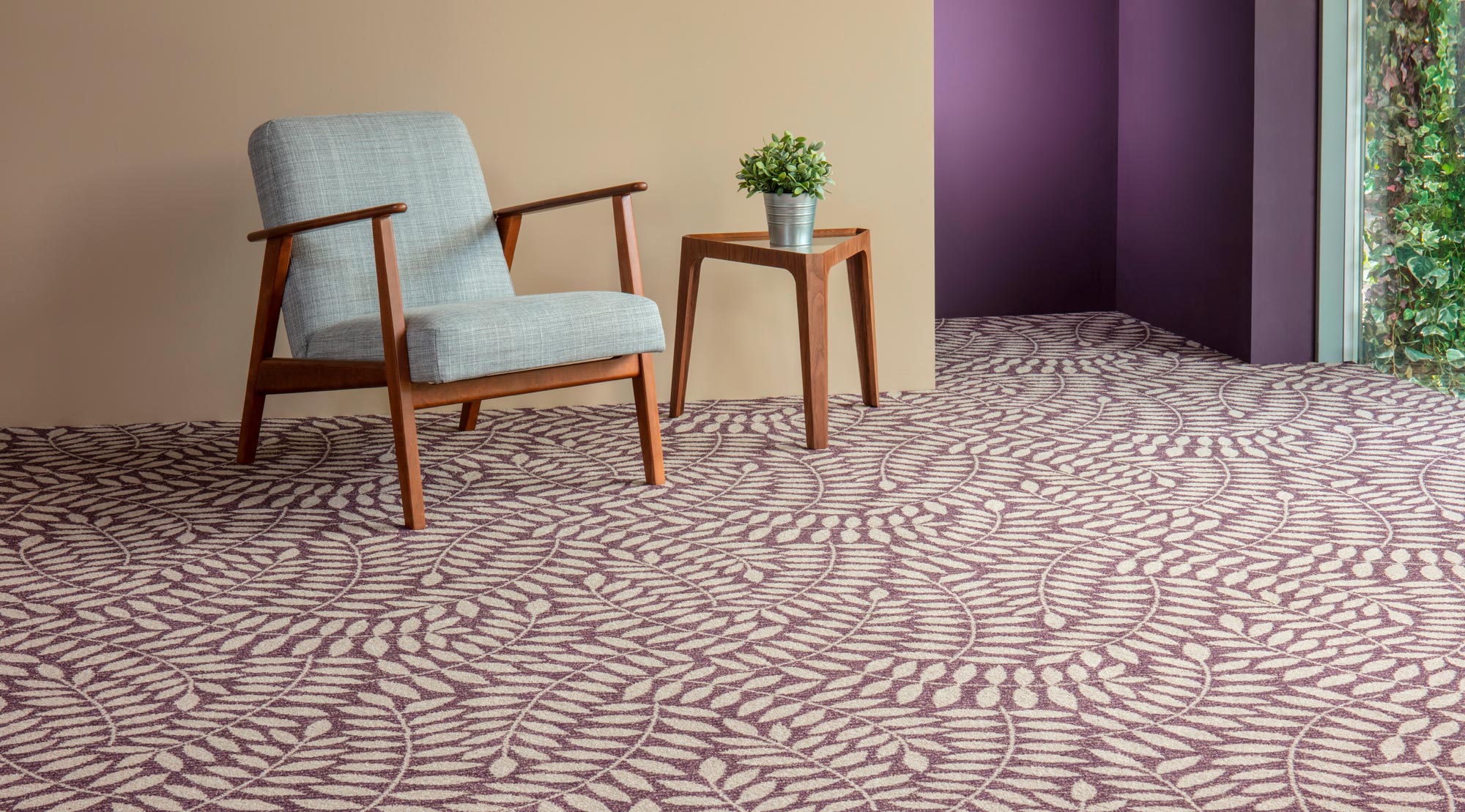 leaf pattern carpet
